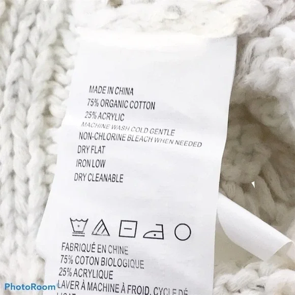 Prana patchwork sweater white size M nwt - Picture 12 of 13